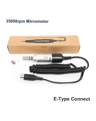 Dental Lab E-type Electric Micro Motor 35000 RPM Micromotor Handpiece Straight Contra Angle For Micromotor Polishe Dental Supply