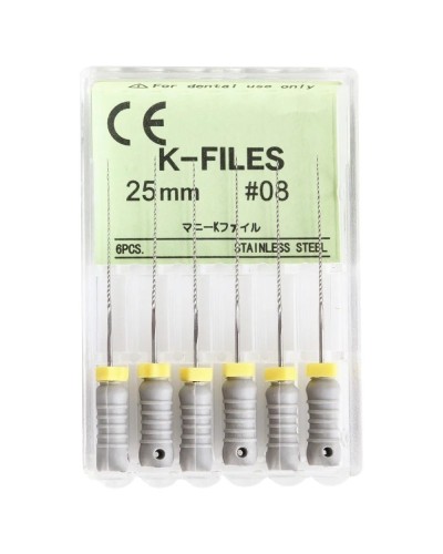 10 Packs 21/25/31mm Dental K-FILE Endodontic Stainless Steel Endo Root Canal K Files Hand Use Dentistry Lab Instrument Supplies