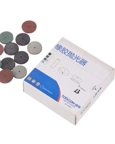 100pcs/box Rubber Polishing Wheel Grinding Head Grinding Tools Dental Polisher Technician Polishing Supplies