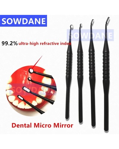 Dental Micro Mouth Mirror Reflector with Detachable Handle Disinfectable Autoclavable Odontoscope Multifunction Checking Tools