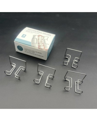 4Pcs Dental Cotton Roll Clip Stainless Steel Autoclavable Cotton Roll Holder For Dentist Clinic Dentistry Lab Supplies Tools