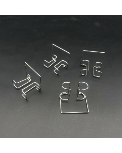 4Pcs Dental Cotton Roll Clip Stainless Steel Autoclavable Cotton Roll Holder For Dentist Clinic Dentistry Lab Supplies Tools