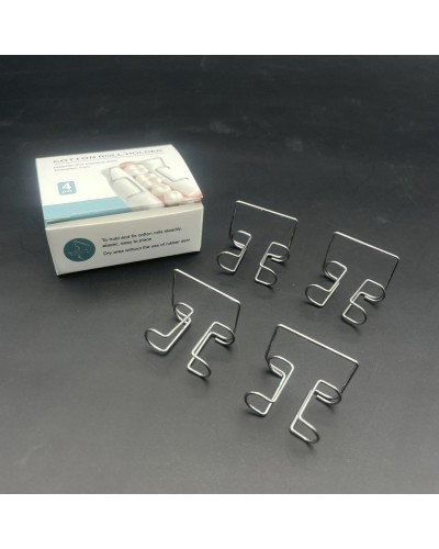 4Pcs Dental Cotton Roll Clip Stainless Steel Autoclavable Cotton Roll Holder For Dentist Clinic Dentistry Lab Supplies Tools