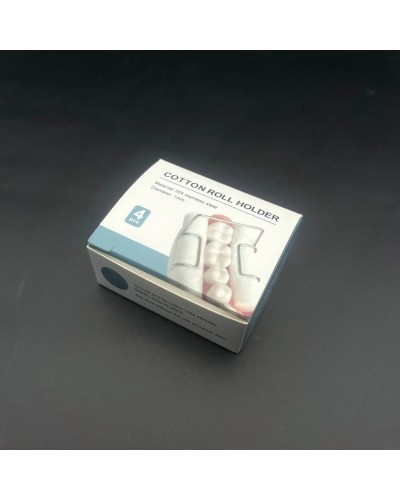 4Pcs Dental Cotton Roll Clip Stainless Steel Autoclavable Cotton Roll Holder For Dentist Clinic Dentistry Lab Supplies Tools