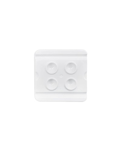 100Pcs Plastic 4 Holes Dental Mixing Wells Trays Dentistry Lab Supply Bonding Composite Adhesive Disposable Mixing Trays