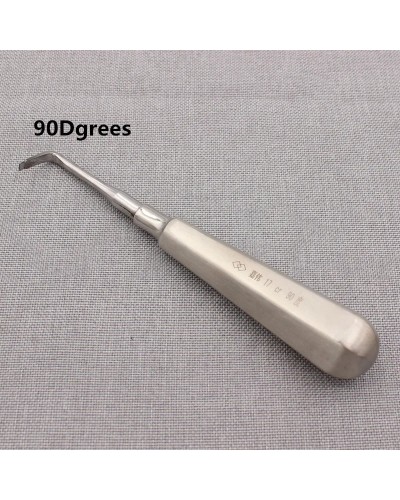 1Pcs Dental Luxating Lift Elevator Stright Curved 45°/90° Root Tooth Extraction Broken Crown Tools Dentist Surgical Supply