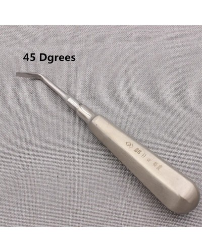 1Pcs Dental Luxating Lift Elevator Stright Curved 45°/90° Root Tooth Extraction Broken Crown Tools Dentist Surgical Supply