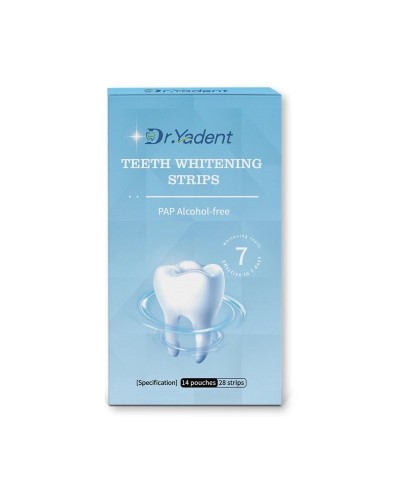 DrYadent Teeth Whitening Strips Enamel Safe&Peroxide-Free 14-Day Visible Results Sensitive Teeth Friendly Coffee Stains Removal