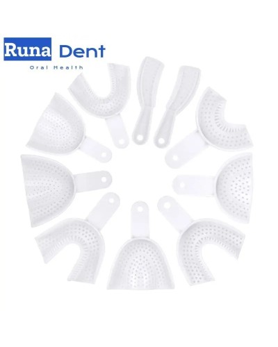 Disposable Plastic Dental Impression Trays Adult and Children Central Supply Materials Teeth Holder Oral Care Tools