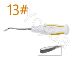 1pc 16 Styles Stainless Steel Dental Luxating Lift Elevators Curved Root Dentist Surgical Instrument Plastic Handle Sterilizable