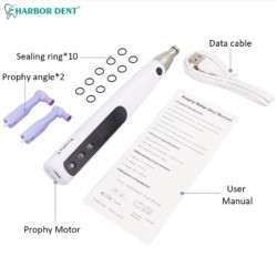 Dental Polishing Motor Cordless LCD Screen Dentist Electric Motor With Prophy Angles Machine For Teeth Cleaning