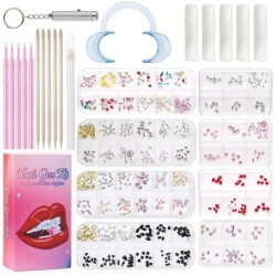 1 Set Professional Tooth Gem Kit Diy Love Horse Eye Crystals Jewelry Kit Teeth Gems Kit Tooth Gems For Teeth Jewelry Starter
