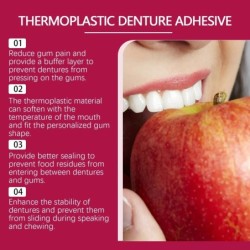 Comfort Denture Adhesives Glue Teeth Care Thermoplastic Denture Silicone Reline Kit Adhesive Cushion Friction Fixed Dentures
