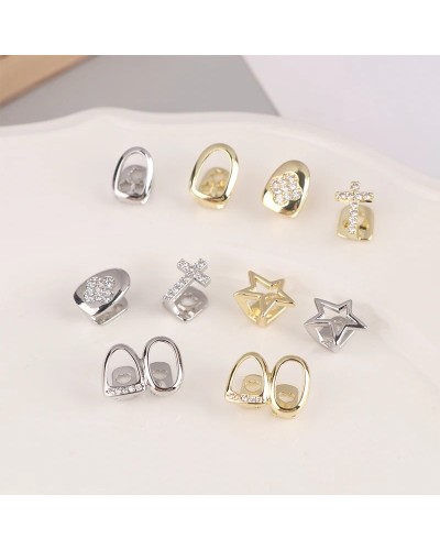 Punk Metal Grill Cap Cosplay Party Teeth Grillz Dental Fashion Jewelry Hip Hop Single Tooth Dental Grillz Teeth Caps