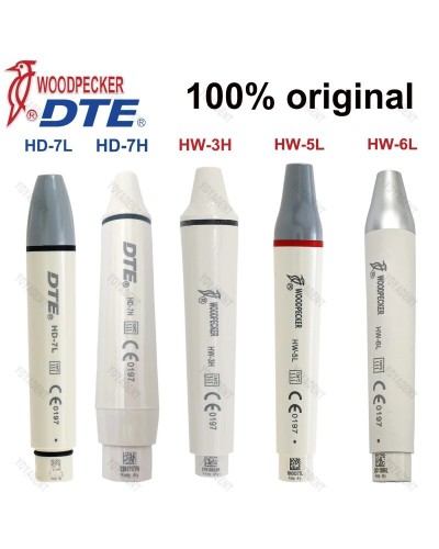 Original Woodpecker DTE Dental Ultrasonic Scaler Handpiece LED Light HW-6L HW-5L HD-7L HD-7H HW-3H Fit EMS NSK SATELEC ACTEON