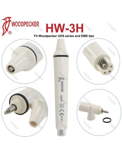 Original Woodpecker DTE Dental Ultrasonic Scaler Handpiece LED Light HW-6L HW-5L HD-7L HD-7H HW-3H Fit EMS NSK SATELEC ACTEON