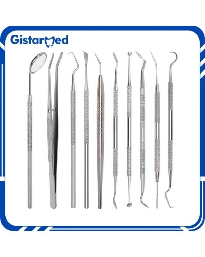 1Pcs Dental Hygiene Tool Calculus Cleaner Tartar Scraper Scaler Plaque Remover Tweezers Probe Dentist Oral Mirror Care Tools