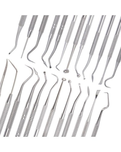 1Pcs Dental Hygiene Tool Calculus Cleaner Tartar Scraper Scaler Plaque Remover Tweezers Probe Dentist Oral Mirror Care Tools
