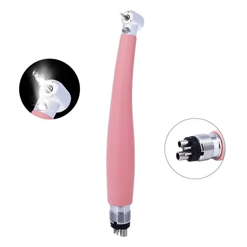 LED High Speed Dental Handpiece Ceramic Bearing Rotor Push Button Air 