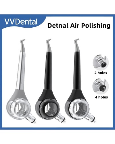 VVDental Air Polisher Teeth Whitening/Cleaning Spray Jet Airflow Sandblasting Machine Air Flow Prophy Unit 2/4 Holes Dental Tool