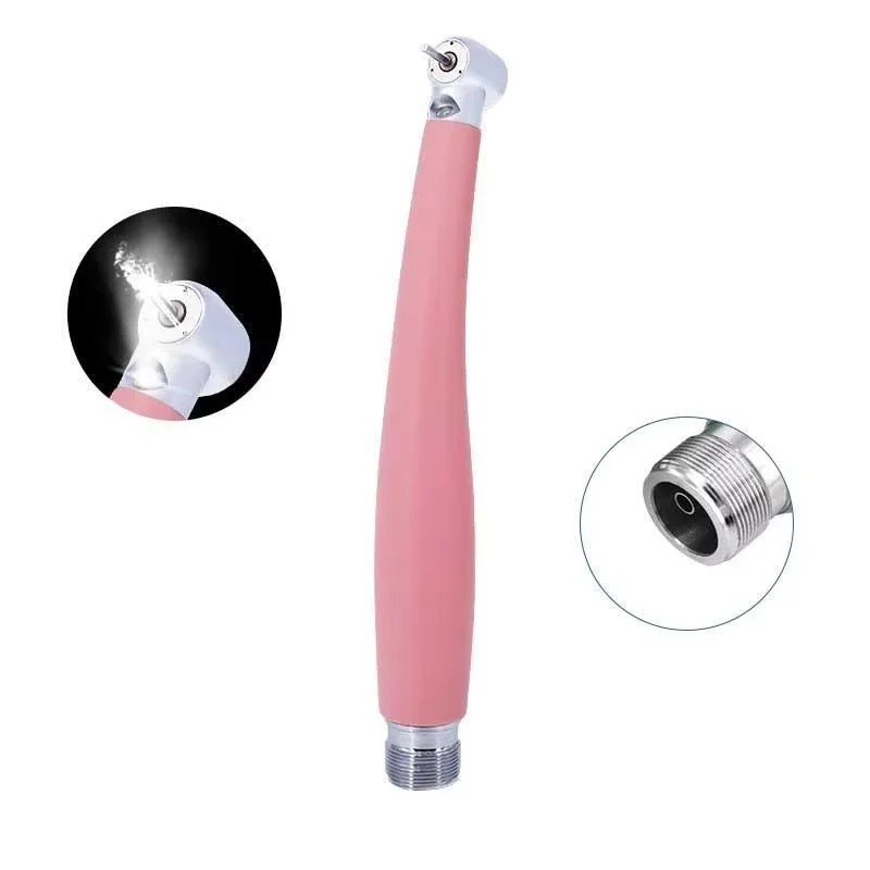 LED High Speed Dental Handpiece Ceramic Bearing Rotor Push Button Air 