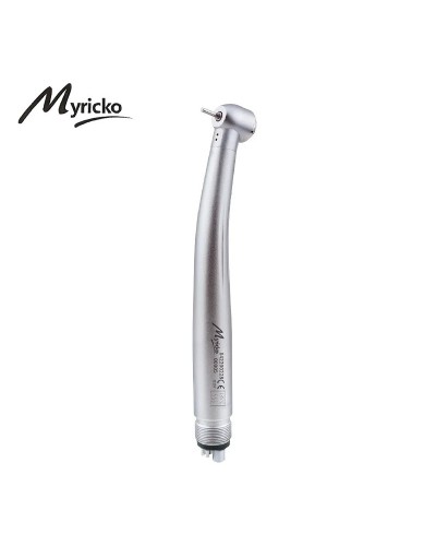 Myriko LED Dental High Speed Handpiece Single/Triple Water Spray 2/4 Holes Standard Head Push Button Dentist Equipment Tools