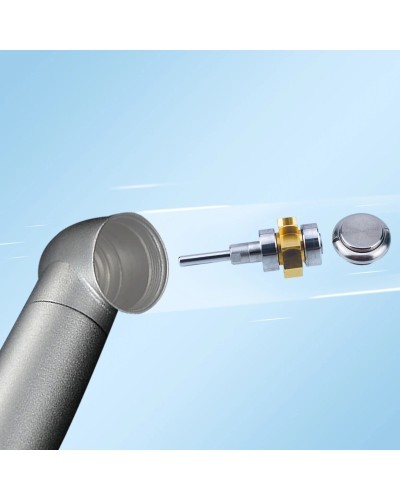 Myriko LED Dental High Speed Handpiece Single/Triple Water Spray 2/4 Holes Standard Head Push Button Dentist Equipment Tools