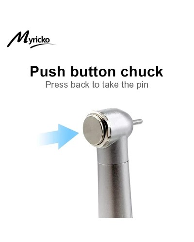 Myriko LED Dental High Speed Handpiece Single/Triple Water Spray 2/4 Holes Standard Head Push Button Dentist Equipment Tools
