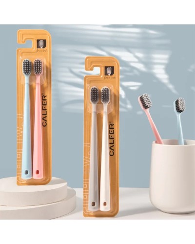 Y-kelin New Oral Hygiene Care Ultra-fine Soft Hair Eco Friendly Portable Travel Tooth Brush Fiber Nano with Box & Dropshipping