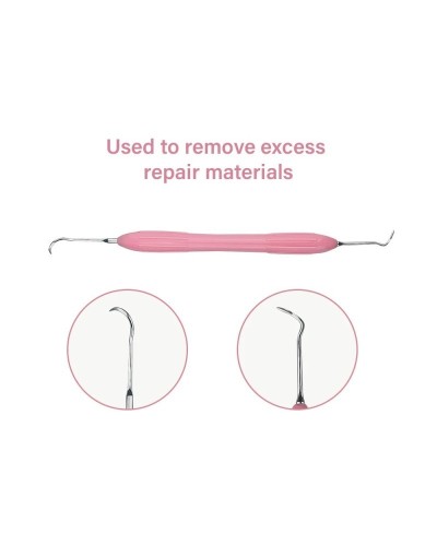 7pcs Double-Head Dental Composite Resin Filling Spatula Aesthetic Restoration Resin Filler Restoration Instrument Dentist Tools
