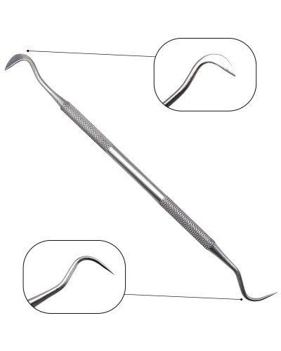 TJDent Dental Stainless Steel Teeth Clean Hygiene Explorer Probe Hook Dentistry Instrument Double Ends Hook Sickle Tools