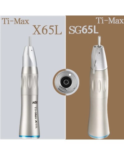 NSK 1:1 Direct Drive Ti-Max SG65L Low Speed Dental Handpiece with Internal Spray Straight Optic E-Type electric motor Tool Pens